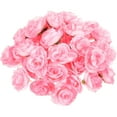 thumbnail image 1 of 50pcs 3cm rosas artificiales cabezas de flores decoración de la boda (rosa), 1 of 5