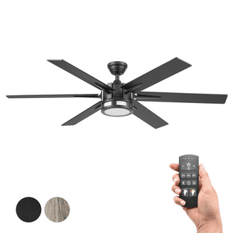 Warmiplanet 52 Inch Indoor Ceiling Fan With Light & Remote (2-Pack) - Brushed Nickel, Reversible Motor For Bedroom, Living Room