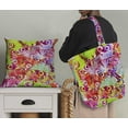 thumbnail image 5 of Soimoi Pink polyester Crepe Fabric Colorful Butterfly Decor Fabric Printed Yard 42 Inch Wide, 5 of 5