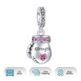 thumbnail image 6 of ROSIANNA 925 Sterling Silver Charm for Bracelets Boxing Glove Pendant Dangle Charm Women Bracelet Charm, 6 of 6