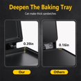 thumbnail image 3 of Sandwich Maker with Non-stick Deep Grid Surface for Egg, Ham, Steaks Compact Electric Grill Tostadora de Pan Black, ETL Certificated, Roy, 3 of 4
