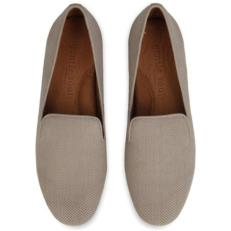 Gentle Souls Women s Eugene 2 Perf Loafer Flat Mushroom Size 6.5