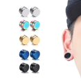 thumbnail image 2 of Earrings Magnet Magnet Men's Ear Clips Trendy Men's Fashion Ear Studs Without Pierced Ears10mm, 2 of 4
