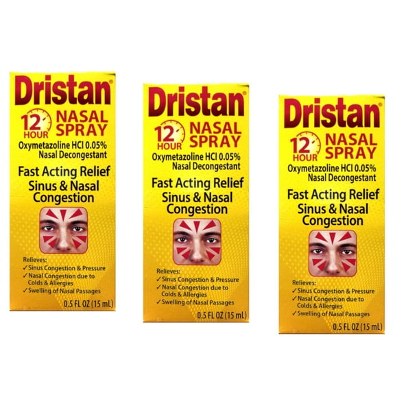 Dristan 12-Hour Nasal Spray, 0.5 Fl Oz (Pack of 3)
