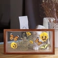 thumbnail image 4 of Raindrops Dried Flower Shadow Box Display 1Pack Light Brown Wooden Rectangular Simple Style For Home Decoration And Diy, 4 of 8