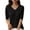 Black-02, variant on Mittory Sweater Tops for Women Short Sleeve Sweaters V Neck Casual Shirts Knit Blouse Spring Summer Fall Tops