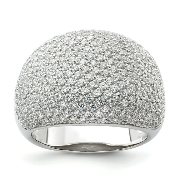 Brilliant Embers Sterling Silver & CZ Ring