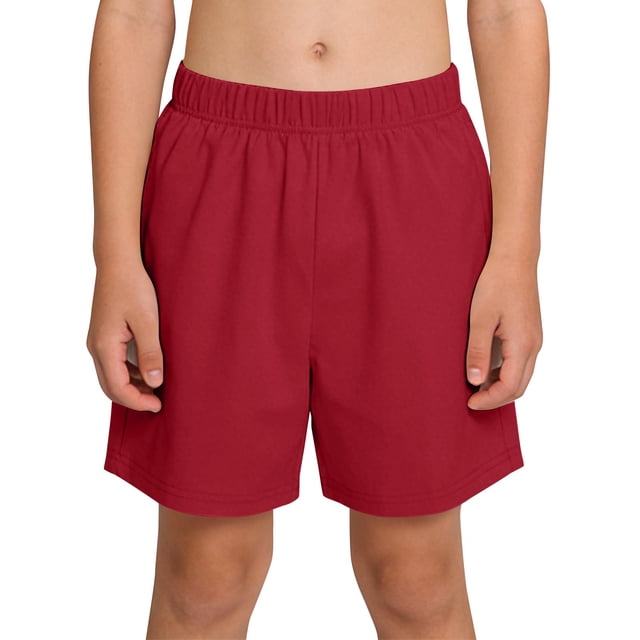 Elastic Waist Shorts for Kids Solid Color Casual Sport Shorts 3 Pc