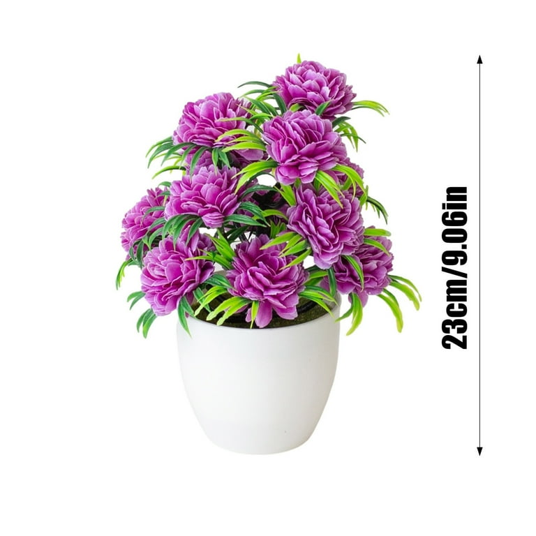 Artificial Chrysanthemum Bonsai Tree with Pot, Silk Flower for Home and  Office Desk Decor, Tabletop Indoor Greenery for Desktop, Table, and Shelf  Decoration - Walmart.com