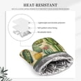 thumbnail image 5 of XMXT Silicone Oven Mitts, Desert Plant Watercolor Thickened Non-Slip Baking Gloves for Kitchen Cooking Grill, 2 Pcs, 5 of 9