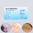 thumbnail image 4 of 10 Uds. Suturas dentales médicas seda 2/0 no lesionada para ejercicios de enseñanza de sutura, 4 of 9