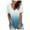 #4-Light Blue, variant on PATLOLLAV Tops for Women Fashion Gradient Print Blouse V-Neck Short Sleeve Loose T-Shirts