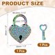 thumbnail image 2 of Candado Mini en Forma de Corazón Uxcell, Pequeño Candado Decorativo de Metal, Candados Mini con Llave para Diario, Maleta, Caja de Joyas, Mochila, Equipaje, Multicolor, 2 of 7