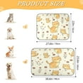 thumbnail image 3 of Pet Cooling Pad Foldable Self Cooling Mat Breathable Pet Cushion Sleep Pad for Dogs and Cats Lively Orange Cat S, 3 of 9