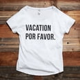 thumbnail image 2 of Thread Tank Vacation Por Favor Women's Fashion Relaxed Slouchy Dolman T-Shirt Tee Heather White 2X-Large, 2 of 5