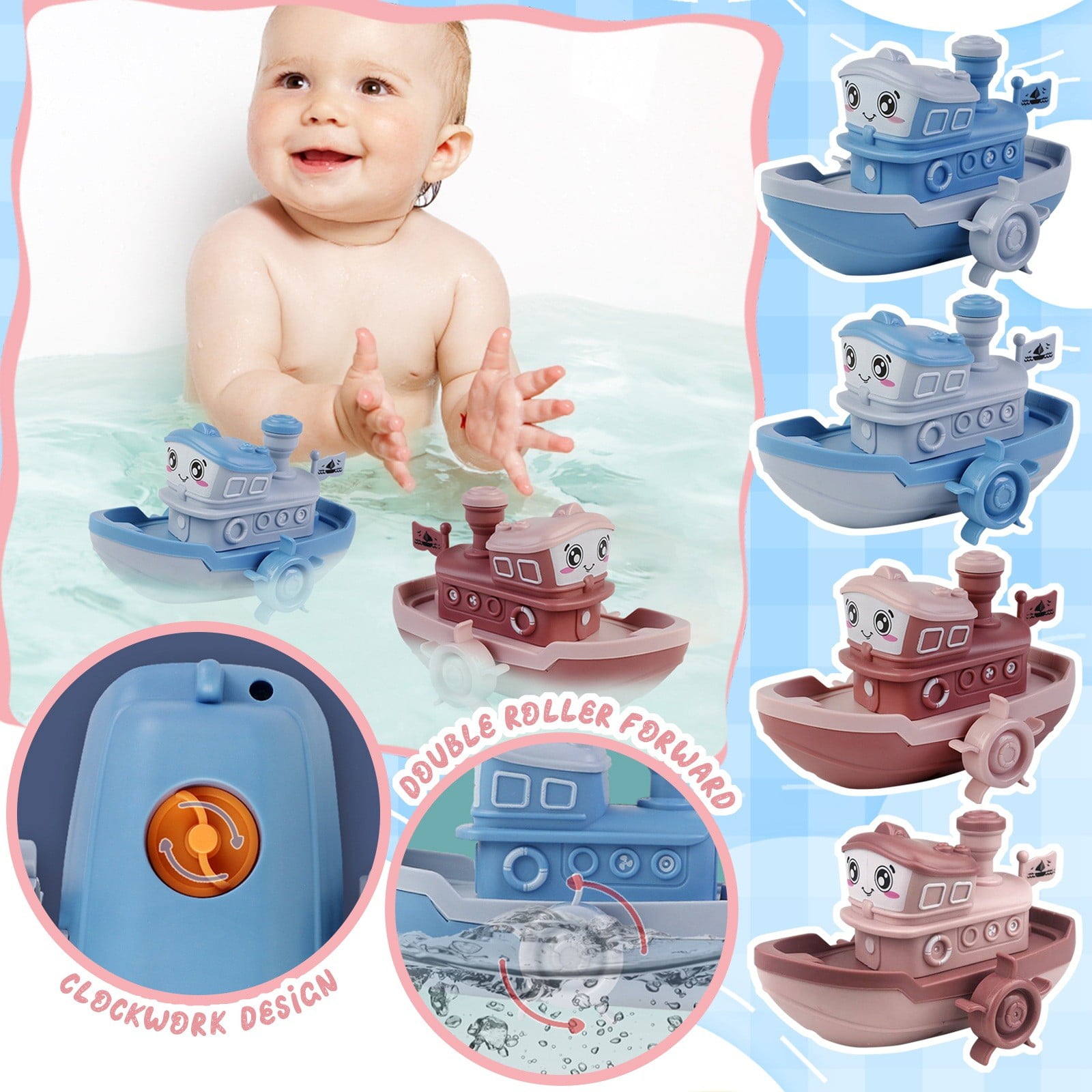 Clearance! Toddler Bath Toys Boat - Floating Ship for Pool and Bathtub, Great Kids Water Toy and Bath Play Activity