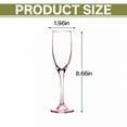 thumbnail image 2 of ACDANC 4Pcs Champagne Flutes Plastic 5 oz Transparent Outline Party Cups Plastic Tumblers for Family Bar Party Mix1, 2 of 7