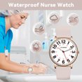 thumbnail image 3 of A ALPS Nurse Watch for Women Men Students Doctors,Military Time Luminous Easy Read Dial,12/24 Hours with Second Hand,Silicone Band,Waterproof Watch for Women, 3 of 8