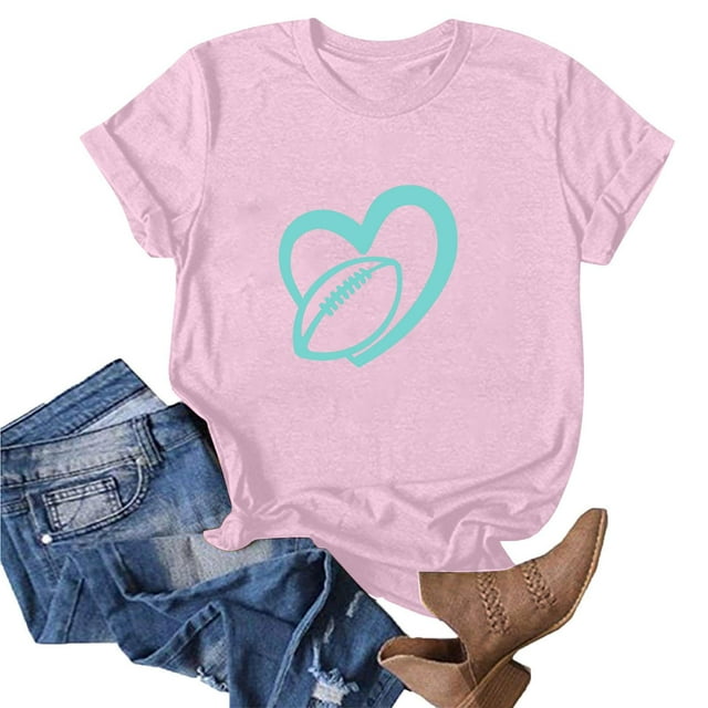 Womens Fashion Print Short Sleeve Out Blouse Funny Round Neck T-Shirt Tops