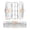 Seahorse and Coral, variant on Plastic Pencil Box Large Capacity Pencil Boxes Clear Boxes with Snap-Tight Lid Stylish Office Supplies Storage Organizer Box Owl and Branch