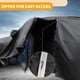 thumbnail image 4 of Funda para auto impermeable para todo clima, protección exterior contra el sol y la lluvia, con tiras reflectantes, negra para Honda Passport, 4 of 5