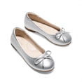 thumbnail image 4 of Zapatos Bailarinas para Niña DREAM PAIRS Plateados con Moño Talla 6, 4 of 6