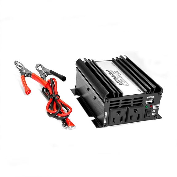 PYLE PINV44 - Plug in Car 300 Watt 12v DC to 115 Volt AC Power Inverter w/ Modified Sine Wave & 5 Volt USB Outlet