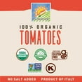 thumbnail image 4 of Bionaturae Organic Strained Tomatoes - No Salt Strained Tomatoes, Strained Tomatoes in a Jar, Keto Friendly, Non-GMO, USDA Certified Organic, No Added Sugar, Made in Italy - 24 Oz, 6 Pack, 4 of 6