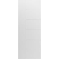 Slab Door Panel 18 x 84 inches / Mela 0716 Painted White / Modern Finished Doors / Pocket Closet Sliding Barn