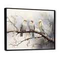 thumbnail image 2 of Designart "Silent Bird Watcher VII" Animals Floater Framed Wall Art Living Room, 2 of 7