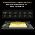 thumbnail image 3 of OUKITEL RT8 Rugged Tablet 11" 2K Android 14, 12GB RAM, 256GB Storage, 48MP Camera, 20,000mAh Battery, IP68/IP69K Military-Grade Durable, 3 of 9