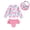 Pink flamingo, variant on Younger Tree Toddler Girl Swimsuit Baby Long Sleeve Rash Guard Set with Sun Hat UPF Sun Proction Bathing Suit Swimwear for 2-3T