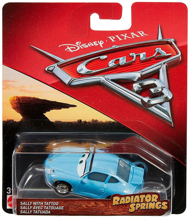 SALLY with TATTOO Die Cast CAR Disney Pixar Cars WELCOME TO RADIATOR SPRINGS 
