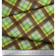thumbnail image 3 of Soimoi Rayon Fabric Diagonal Check Print Fabric by The Yard 42 Inch Wide, 3 of 3