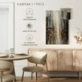 thumbnail image 4 of Elephant Stock Silver City Wall Art - Vertical Canvas Wall Art - Hallway Wall Decor - Abstract Canvas - Beige And Gold Decor By Osnat Tzadok - 24" x 36", 4 of 4
