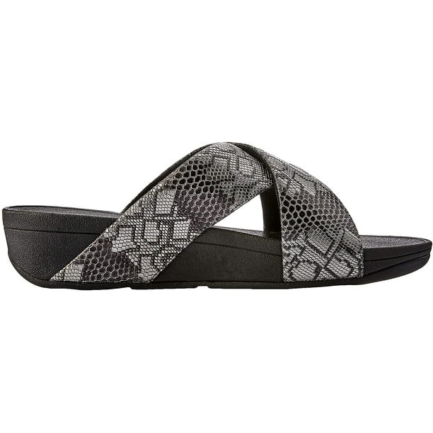 FitFlop Womens Lulu Python Print Slide Sandal Walmart