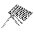 thumbnail image 1 of 4mm Single Flute End Mill, Tungsten Carbide Spiral End Mills Cutter CNC Router Bits, 10pcs Set for Acrylic, PVC, Wood, 1 of 7