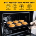 thumbnail image 4 of Hamburger Bun Mold Silicone Baking Mold, Reusable 6 Cavity Perforated Non-Stick Hamburger Bun Pan Round Baking Tray, 4 of 7
