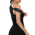 thumbnail image 4 of FUTATA Women's Sauna Tank Top Premium Slimming Workout Vest Sweat Enhancin Polymer Waist Trainer with Zipper for Weight Loss, 4 of 6