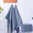 thumbnail image 5 of 4 piezas de toallas de cocina de 34 x 76 cm, toallas de cocina de algodón a cuadros suaves, toallas de baño de estilo rústico, toallas de mano para decoración de baño, 5 of 5