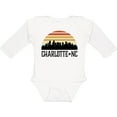 thumbnail image 3 of Inktastic Charlotte North Carolina Skyline Boys or Girls Long Sleeve Baby Bodysuit, 3 of 5