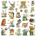 thumbnail image 6 of 26 Sheets Glitter Temporary Tattoos for Kids Adult, Watercolor Safari Animal Fake Tattoos for Birthday Party Favors Goodie Bags Stuffer Gift Bag Fillers, 6 of 9