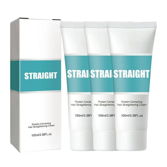 Up to 50% Off Personal Care Clearance!Protein Correcting Hair Straightening Cream-Silk And Gloss Hair Straightening Cream Nourishing Fast Smoothing Hair Straightener Cream For All, Gifts for Women