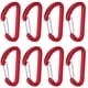 thumbnail image 2 of Mosquetón Rojo En Forma De D, Mosquetón De Aluminio Para Trabajo Pesado, Descenso De Corriente De Escalada Al Aire Libre Para Hamacas Cergrey Aluminum Carabiner Keychain, 2 of 8