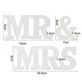 thumbnail image 4 of Oiur White Mr & Mrs Signs Wedding Letter Decoration Freestanding Romantic Table Ornament for Bridal Showers Anniversaries Engagements, 4 of 7