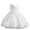 White, variant on MeetoTime Girls Dress Sleeveless Solid Color Lace Bow Performance Princess Dresses 6 Months-5 Years Baby Clothes