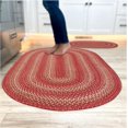 thumbnail image 1 of Oval Jute Braided Rug - All Natural Fiber 20" x 30" Area Rug, Made with Natural Jute Twine - A Reversible Rug for Rustic Home Décor - Homespice Apple Pie Oval Jute Rug 20" x 30", 1 of 8