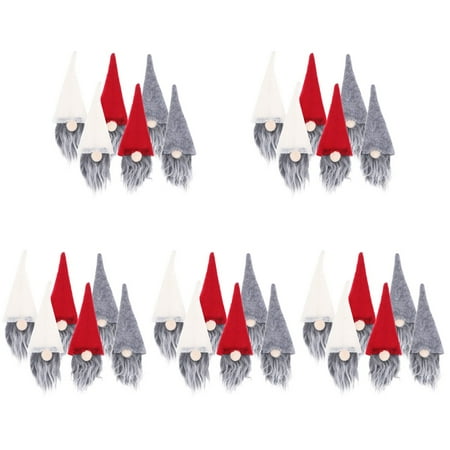 

TOYMYTOY 30 pcs Decorative Wine Decors Christmas Gnome Delicate Bottle Covers Wine Accessory