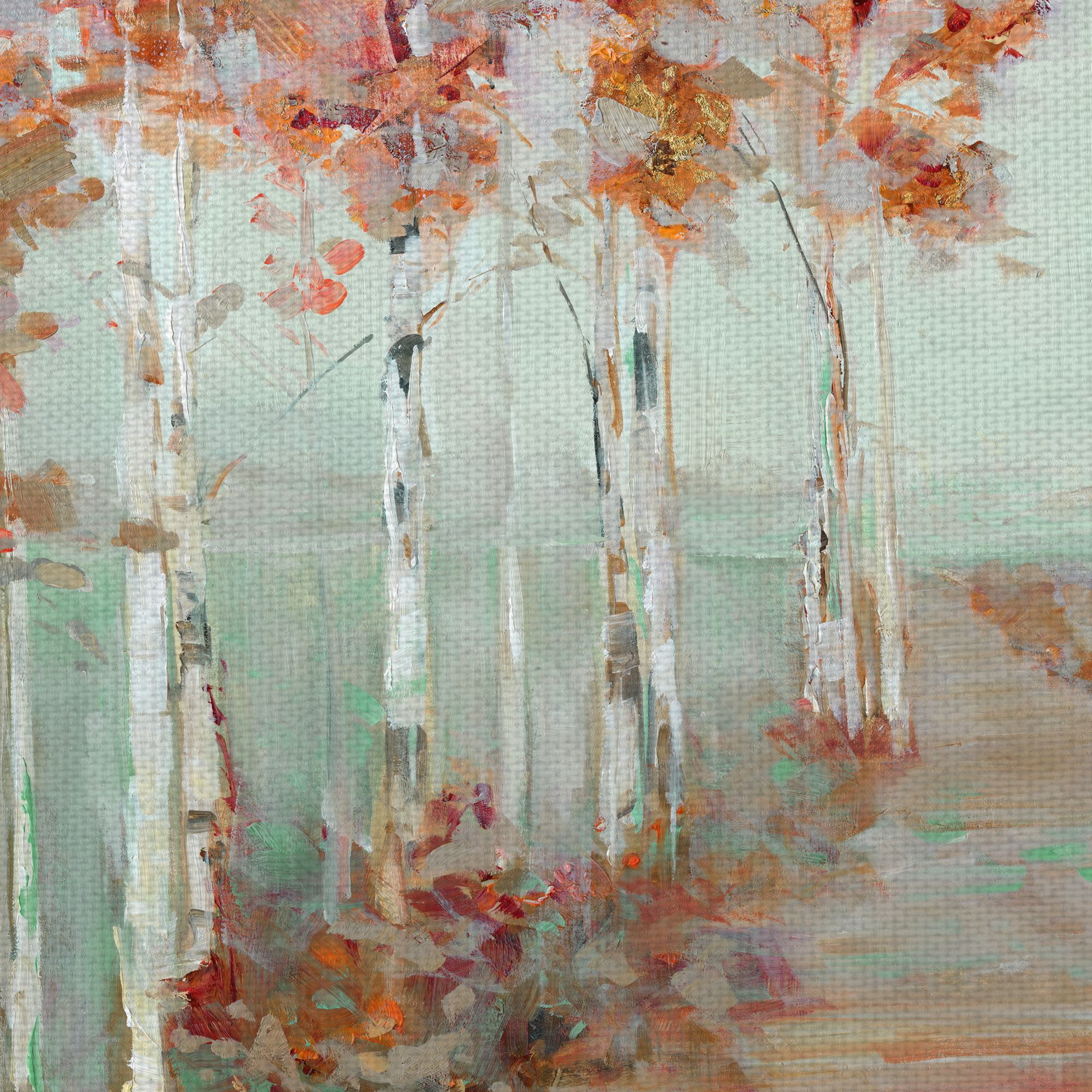 Fine Art Canvas Isle Causeway Autumn Forest by Sally Swatland Canvas Art Print