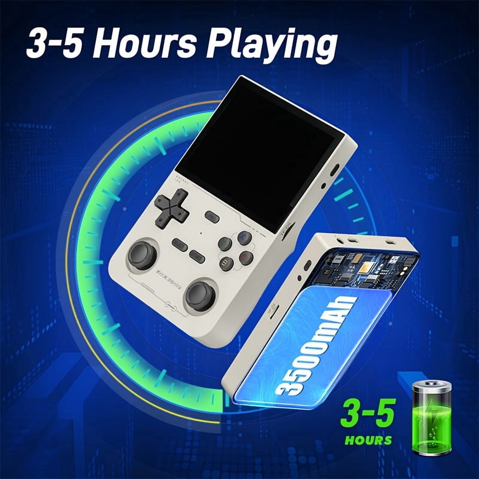 Open Source Handheld Console with 3.5" HD IPS Screen, 64GB, 3500mAh Battery, Multi-Interface & Multilingual Support, Extensive Game Library, Lightweight